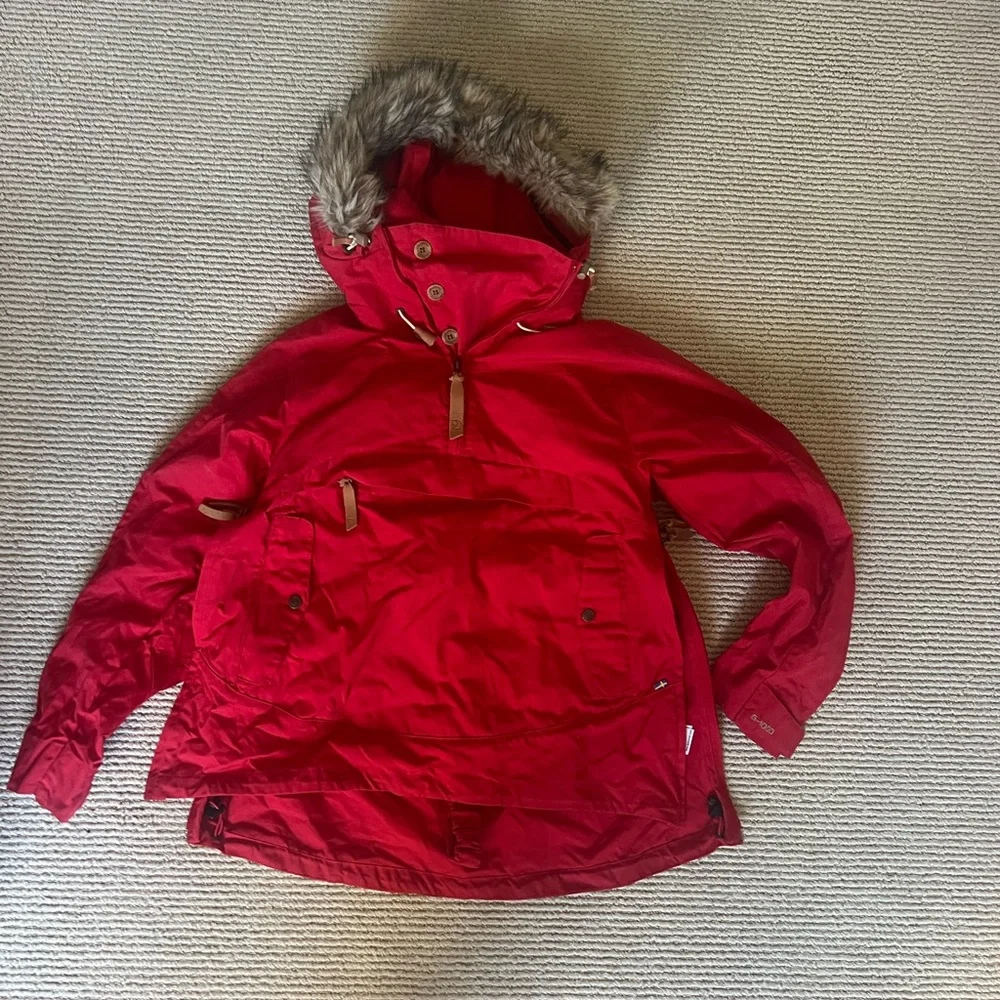 Red Fjällräven anorak parka - Picture 6 of 10